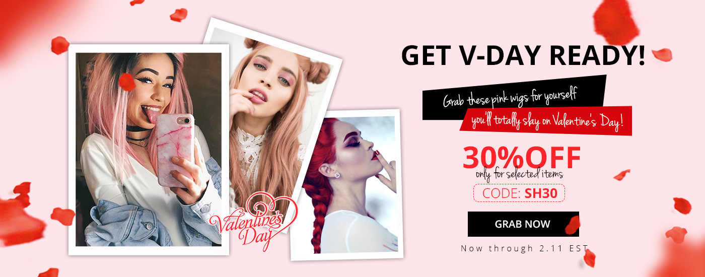 wigs valentine's sale 2018