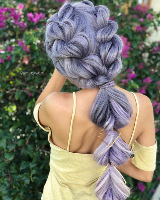 purple wigs