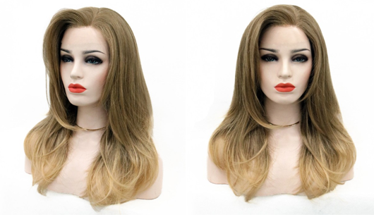 Carrie Lace Front Synthetic Wig in butter-scotch